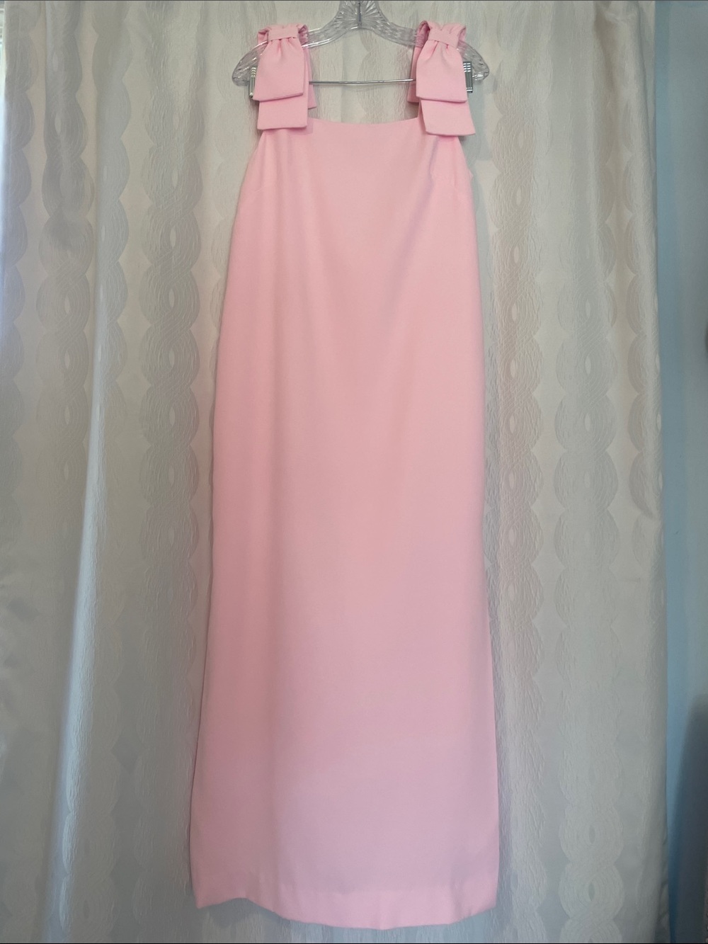 Lilly Pulitzer Pale Pink Bow-Shoulder Maxi Dress - Picture 3 of 6
